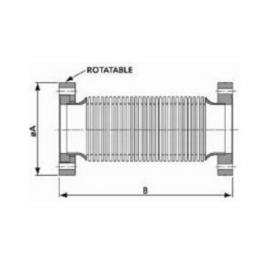 CF Compressible Bellow DN35 Length 100 Stainless Steel 304/316L