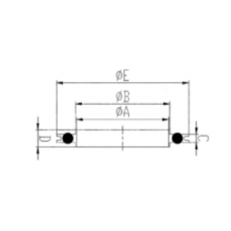 ISO-K Centering Ring DN200 SS304 with Outer Ring SS 304 & Viton/FKM O-Ring