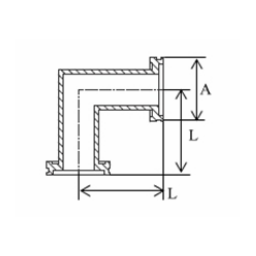 ISO-K Elbow 90° Mitred DN200 Stainless Steel 304