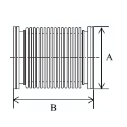 ISO-K Compressible Bellow DN80 Length 200 Stainless Steel 304/316L ISO-K Compressible Bellow DN80 Length 200 Stainless Steel 304/316L