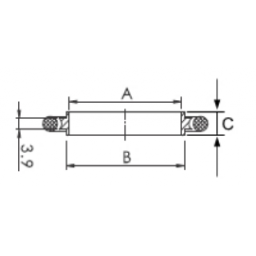 KF Centering ring DN25 with Nitril/NBR o-ring aluminium