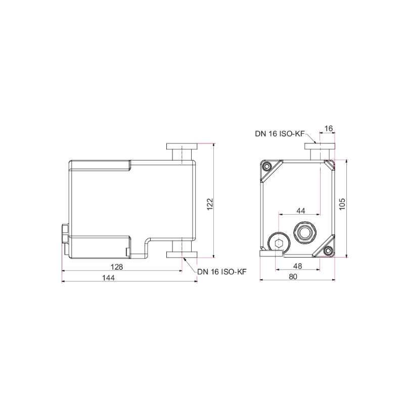 OME 16 ATEX, Oil mist separator for pumping speeds of up to 12 m3/h OME 16 ATEX, Oil mist separator for pumping speeds of up to 12 m3/h