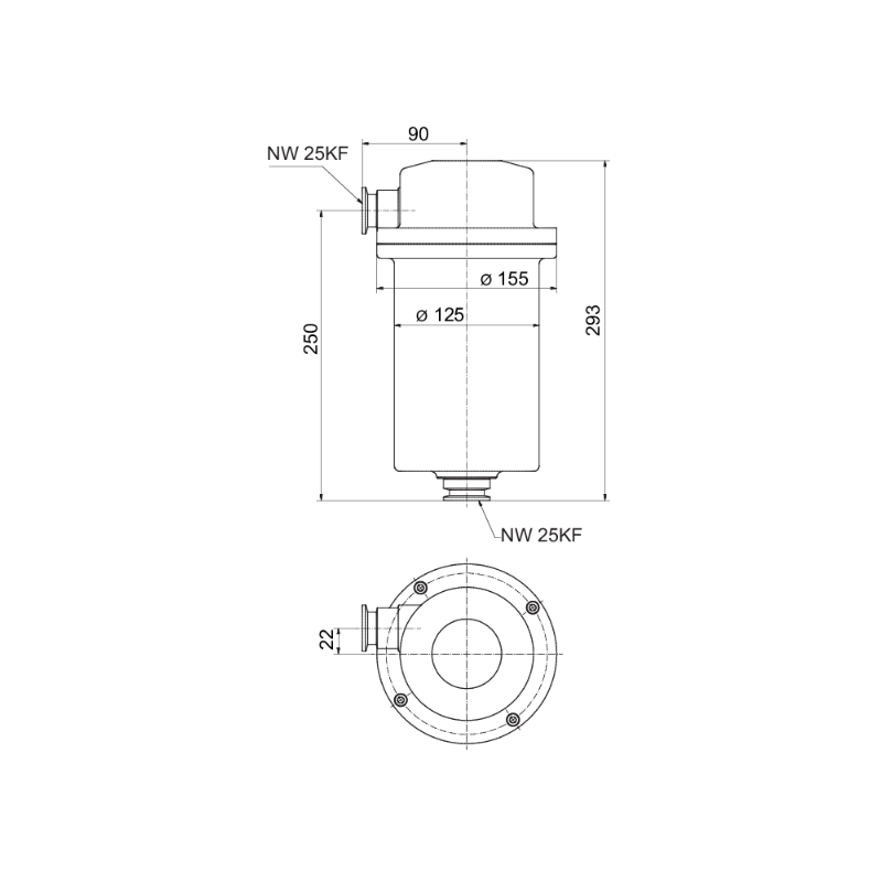 Pfeiffer FAK 025, activated carbon filter Pfeiffer FAK 025, activated carbon filter