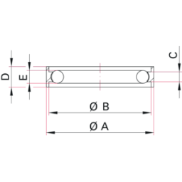 KF Outer Ring DN16 with Viton/FKM O-ring Aluminium KF Outer Ring DN16 with Viton/FKM O-ring Aluminium
