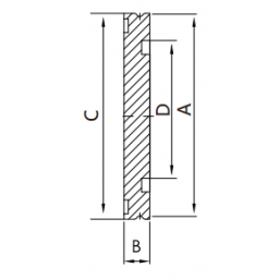 ISO-K Blank Flange DN63 Stainless Steel 304 ISO-K Blank Flange DN63 Stainless Steel 304