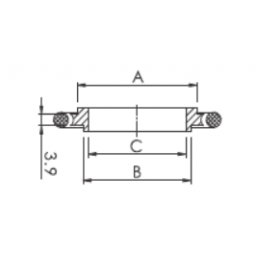 KF Reducing centering ring DN10 to DN16 with Viton/FKM o-ring stainless steel 304 KF Reducing centering ring DN10 to DN16 with Viton/FKM o-ring stainless steel 304