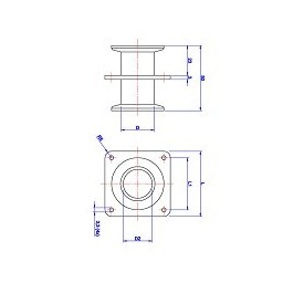 Bulkhead Connector KF10 Stainless Steel 304 Bulkhead Connector KF10 Stainless Steel 304