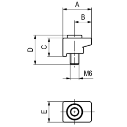 KF Nail/Claw Clamp DN10 to DN50 Aluminium Hex. Socket Cap Screw