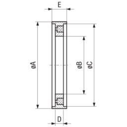 Indium seal DN 10-16 ISO-KF