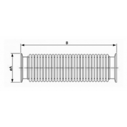 KF Flexible Bellow DN16 Length 70 Stainless Steel 304/316L