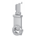 HV GATE VALVE with manual actuator, crank handle, with position indicator