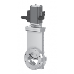 HV GATE VALVE with pneumatic actuator, double acting, without solenoid valve, without position indicator