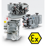 Chemically resistant diaphragm pumps with ATEX